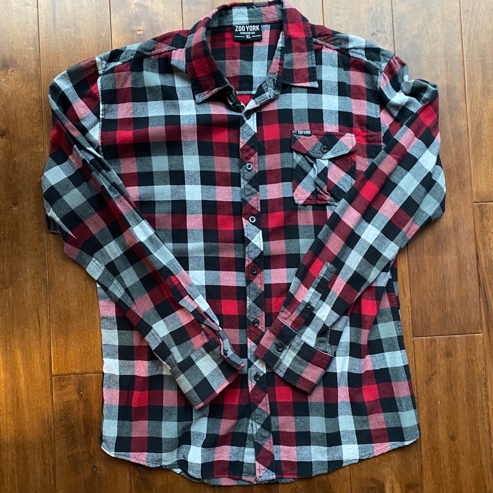 Zoo York Plaid Long Sleeve Button Down
